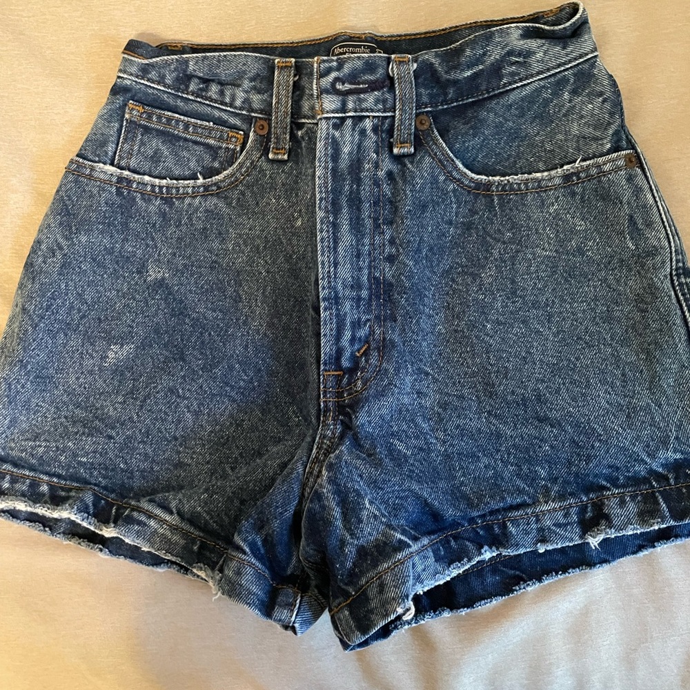 Abercrombie & fitch high waisted denim shorts